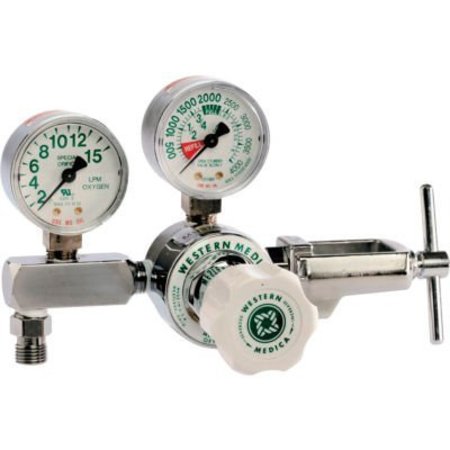 ORS NASCO M1 Series Flow Gauge Regulator - Oxygen - 2-15 LPM - CGA-870 Yoke - 3000 PSI Inlet 312-M1-870-15FG